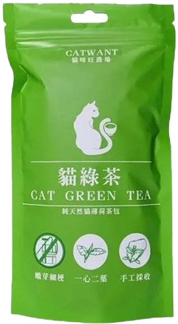 CATWANT 貓咪旺農場 貓綠茶 8個, 貓薄荷, 24g, 1包