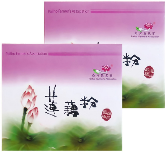 白河區農會 蓮藕粉禮盒, 300g, 2盒, 2罐