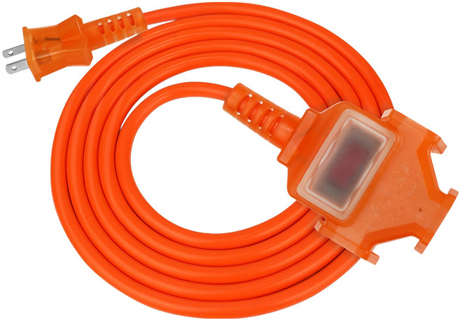 PowerSync 群加 2P 1對3工業用動力延長線 2孔 TU3C3150, 15m, 1條, 橘色