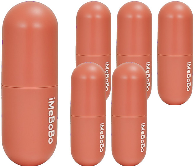 iMeBoBo 膠囊耳塞 D128 西瓜紅 6g, 6入, 1組