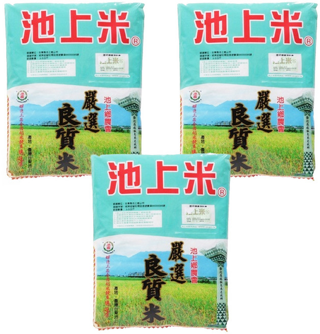 池上鄉農會 良質米, 3.5kg, 3包
