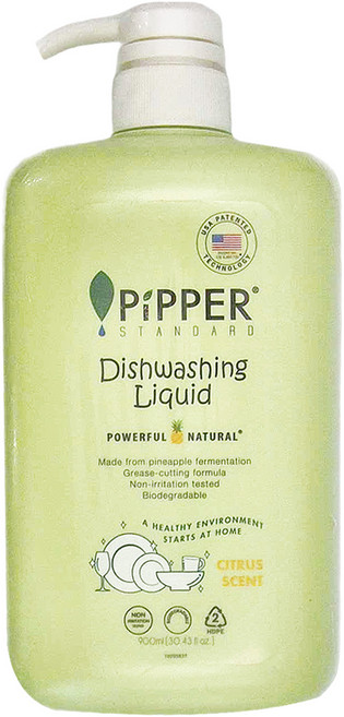 PiPPER STANDARD 沛柏 鳳梨酵素洗碗精 柑橘, 900ml, 1瓶