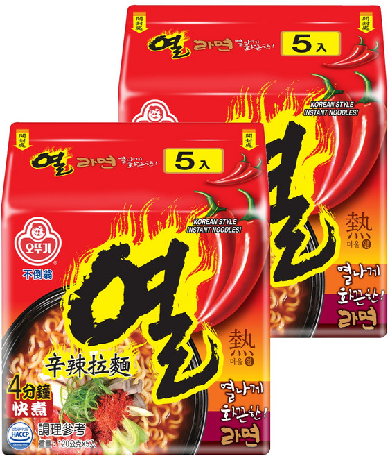 OTOKI 不倒翁 辛辣拉麵 120g, 10包