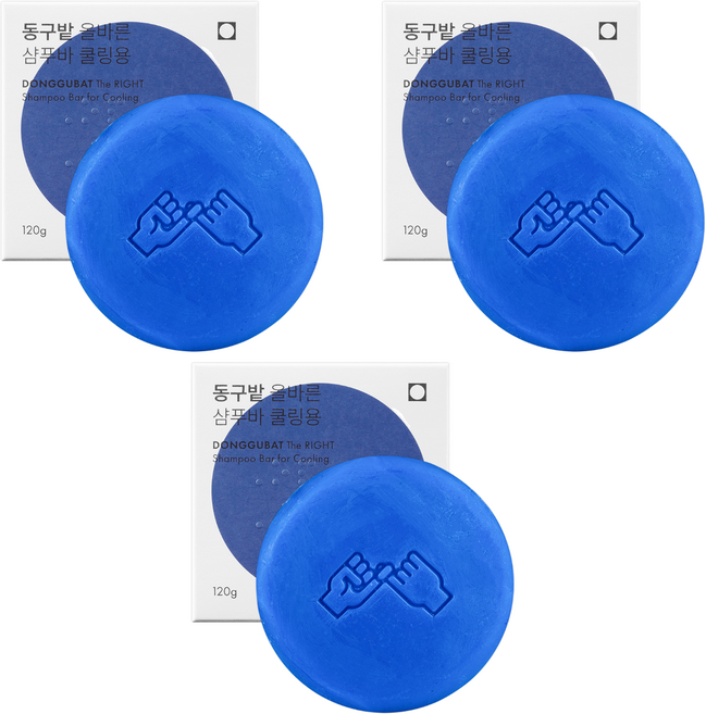 donggubat 清涼洗髮皂, 120g, 3個