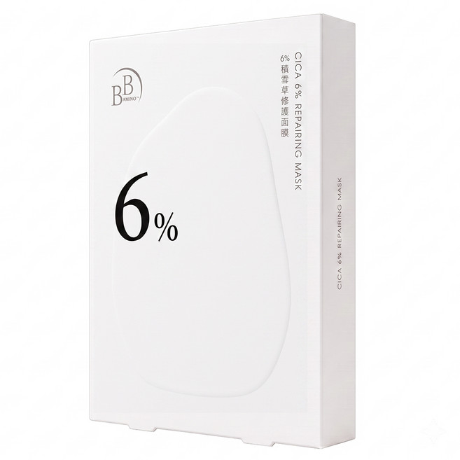 BB AMINO 科研 6%積雪草修護面膜 54ml, 3片, 1包