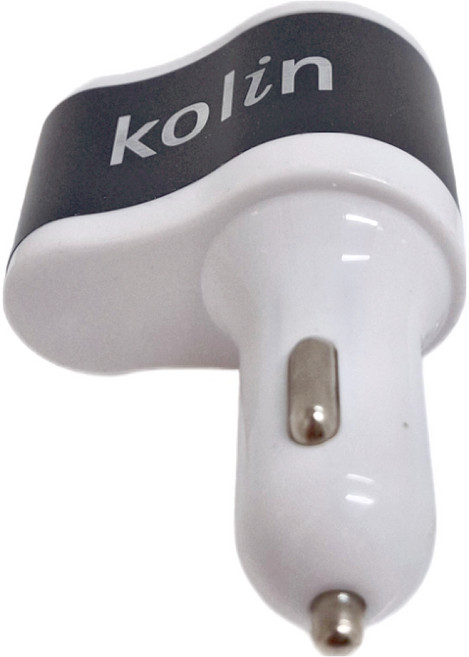 Kolin 歌林 雙USB + 電源擴充器 車用 65 x 35 x 90mm 50g, KEX-DLCA04, 金色/銀色/黑色