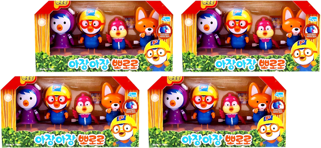 Pororo 淘氣小企鵝 蹣跚學步玩具4件組, 隨機出貨, 4個