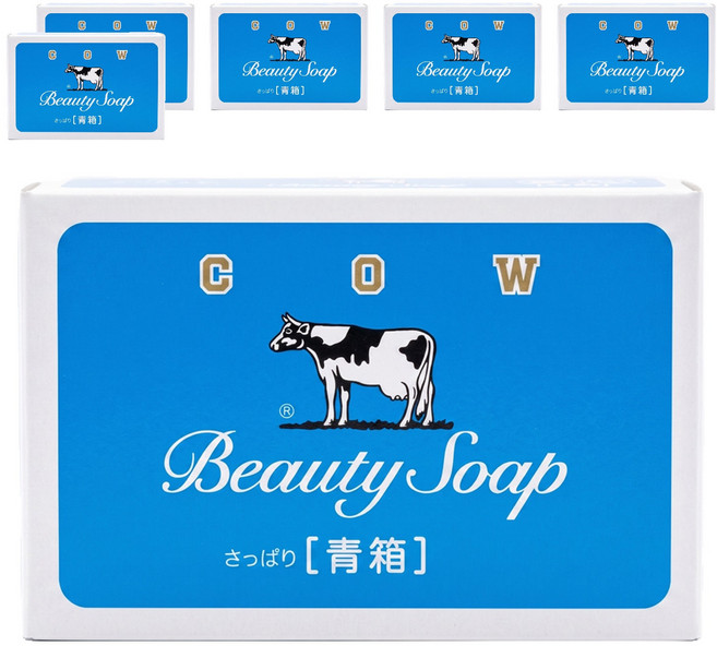 COW STYLE 牛乳石鹼 滋潤香皂 茉莉清爽, 85g, 6個