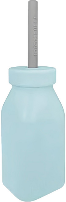 MiNiKOiOi 矽膠牛奶瓶, 200ml, 礦岩藍, 1個