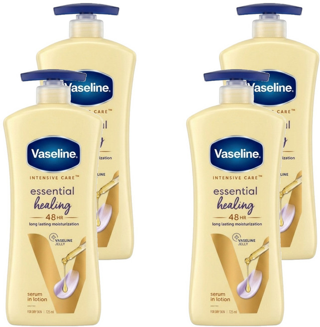 Vaseline 凡士林 身體乳液 全效滋養, 4瓶, 725ml