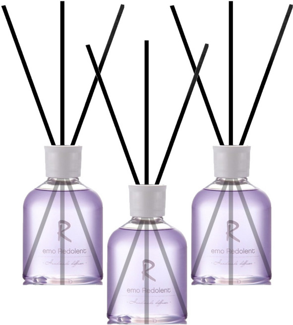 emo Redolent Pastel系列 擴香瓶, 黑莓與月桂葉, 200ml, 3個