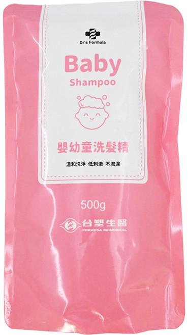 台塑生醫 Dr's Formula 嬰幼童洗髮精 補充包, 500g, 1包