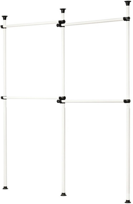 E家工廠 頂天立地伸縮掛衣架 曬衣架 150 x 220cm 白色 168