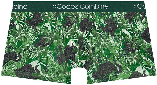codes combine innerwear 黑豹黑葉平口褲