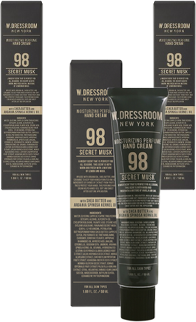 W.DRESSROOM 多麗絲 香水護手霜 98 Secret Musk, 50ml, 3個