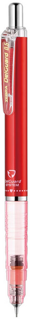 ZEBRA 斑馬牌 DelGuard 不易斷芯自動鉛筆 P-MA85-CDR 糖果紅, 0.5mm, 1支