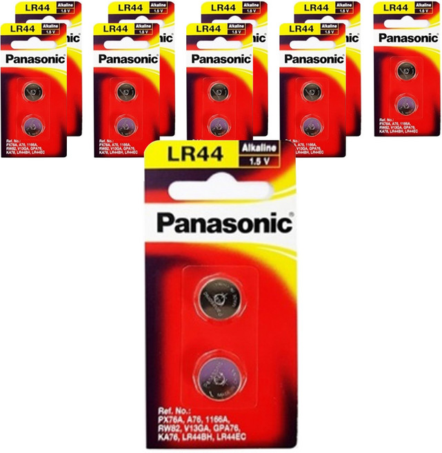Panasonic 鹼性鈕扣電池, 2入, 10個