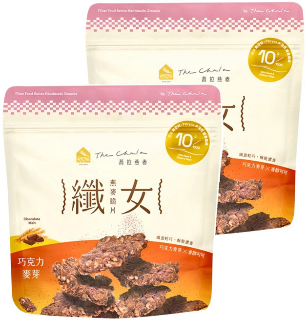The Chala 蕎拉燕麥 纖女燕麥脆片 巧克力麥芽, 150g, 2包