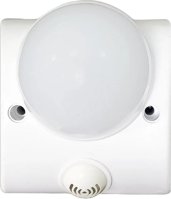 明沛 5W LED聲光控感應燈 MP8396 86 x 86 x 65mm 2個, 白色, 1組