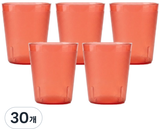 LIVINGMATE PC防摔水杯 190ml, 紅色, 30個