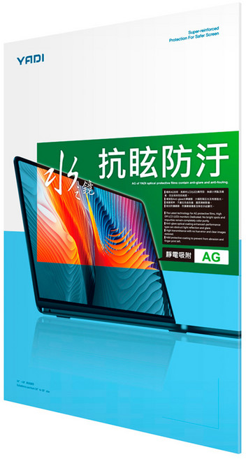 YADI 亞第 水之鏡保護貼 防眩抗反光 增豔降反射 PF4HAG-W180 16 : 10, 1個