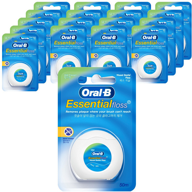 Oral-B 歐樂B 蠟牙線 薄荷香, 50m, 1件, 18個