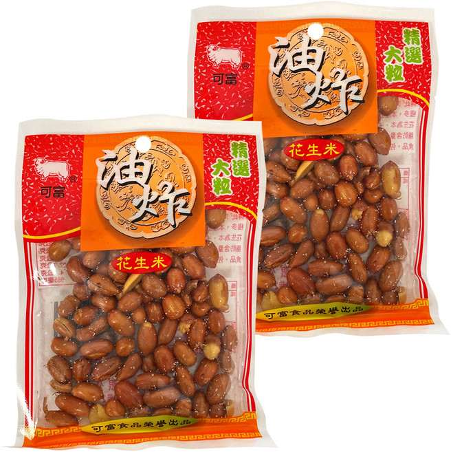 可富 油炸花生米, 60g, 2包