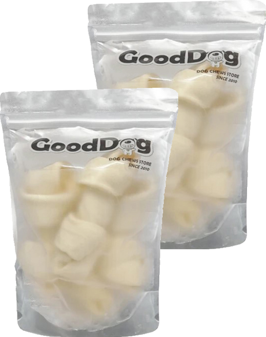 GoodDog 古德狗 磨磨牛系列 牛皮骨 4-5吋, 原味, 155g, 2包
