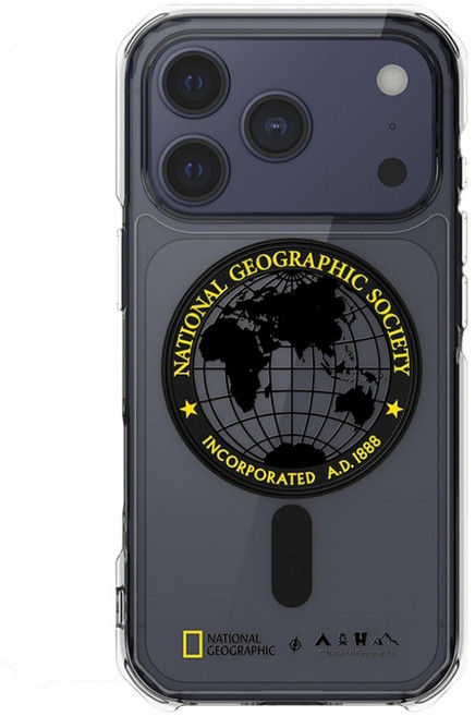 NATIONAL GEOGRAPHIC 國家地理 NatGeo 手機 保護殼 iPhone 17 Pro 磁吸 防摔 Rugged 全球印章黃