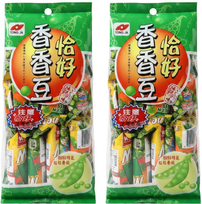 TONG JIH 統記食品 恰好香香豆 原味, 2袋, 330g