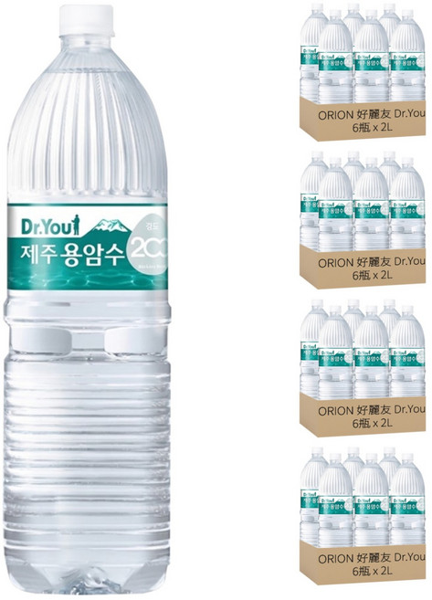 ORION 好麗友 Dr.You 濟州熔岩水, 2L, 24瓶