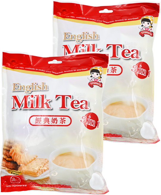 SIGNWIN 三得冠 三合一經典奶茶, 20g, 18入, 2袋