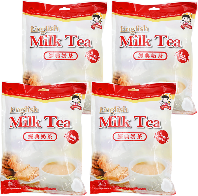 SIGNWIN 三得冠 三合一經典奶茶, 20g, 18入, 4袋