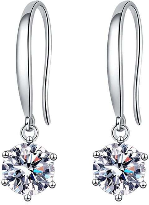 CF Diamond 耳環 莫桑鑽 珍愛耳勾 E0015