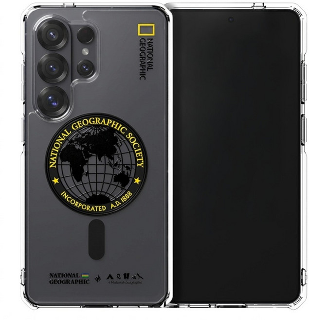 NATIONAL GEOGRAPHIC 國家地理 NatGeo 智慧型手機 磁吸 保護殼 Galaxy S26 Ultra 防摔 全球印章黃