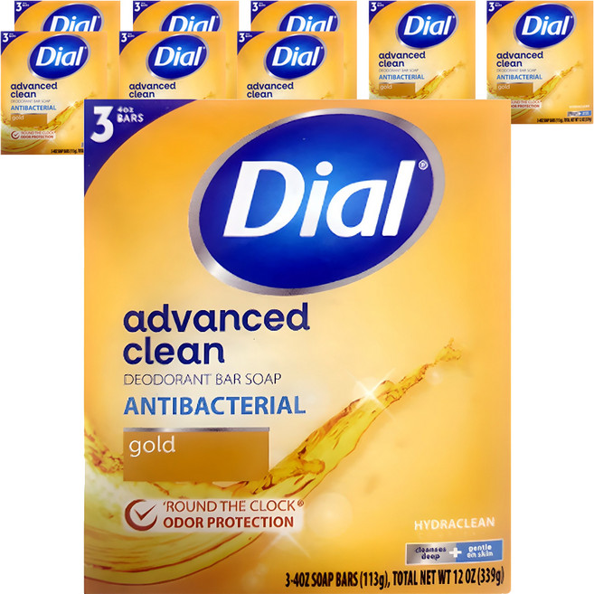 Dial 黃金潔顏皂, 113g, 9個