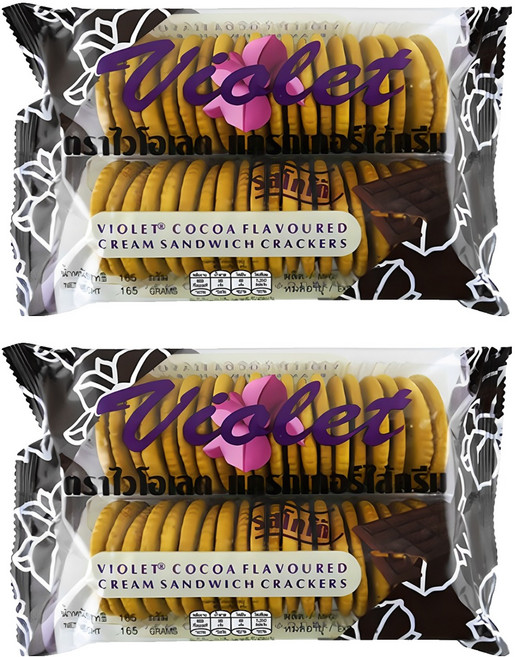 Violet 巧克力三明治夾心餅乾, 165g, 2包