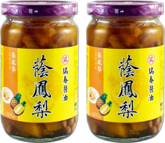 瑞春醬油 蔭鳯梨, 350g, 2罐