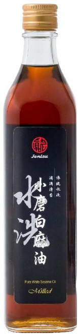 真老 純小磨白麻油 白芝麻, 500ml, 1瓶