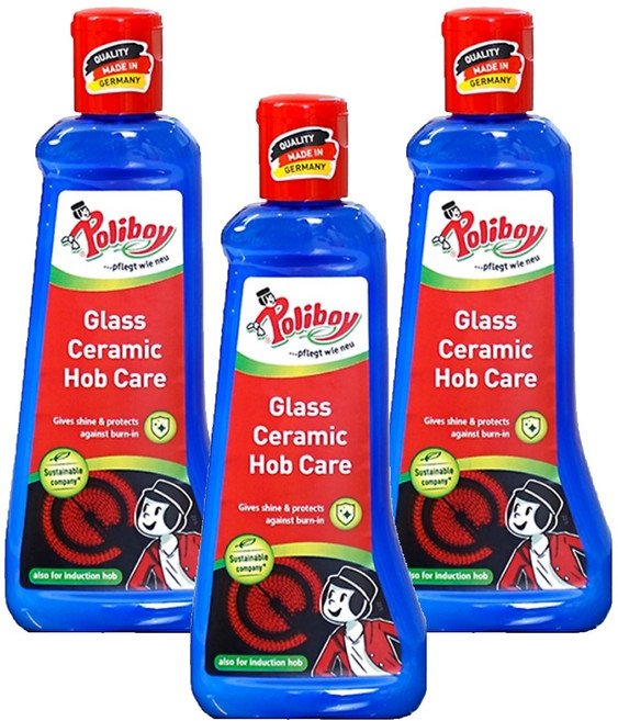 Poliboy 德淨 電磁爐及黑晶爐清潔劑, 200ml, 3個
