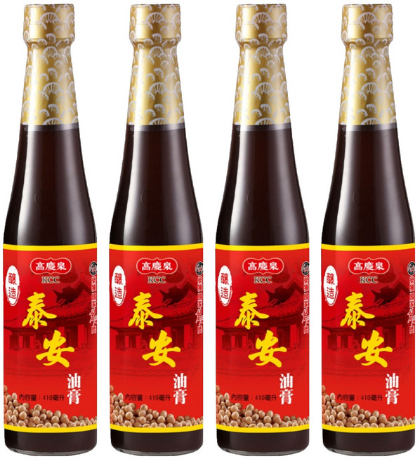 高慶泉 泰安醬油膏, 410ml, 4瓶