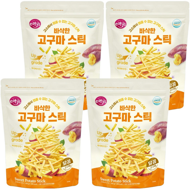 eatus 酥脆地瓜條, 4個, 300g