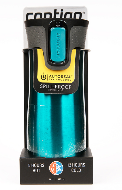 contigo West Loop 不鏽鋼保溫杯, 亮面青, 473ml, 1個