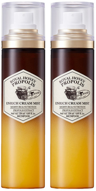 SKINFOOD 皇家蜂蜜蜂膠豐潤面霜噴霧, 120ml, 2個