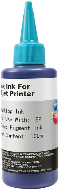 NEXTPAGE 台灣榮工 Pigment 相容可填充顏料墨水瓶 EPSON 印表機適用 100ml, 淺藍色, 1瓶