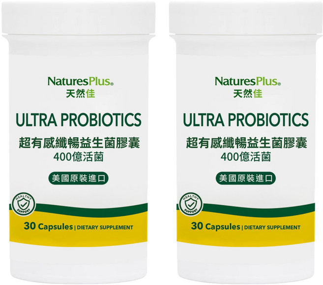 NaturesPlus 天然佳 超有感纖暢益生菌膠囊, 30顆, 2罐