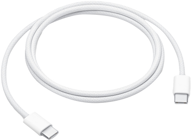 Apple 原廠 60W USB-C 充電連接線, 1m, 白色, 1條