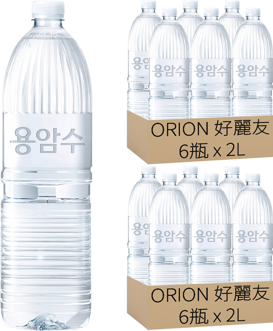 ORION 好麗友 Dr.You 無標籤濟州熔岩水, 2L, 12瓶