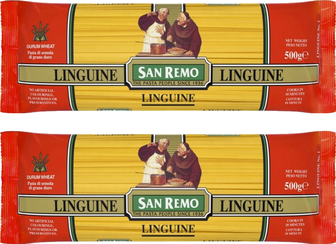 SAN REMO 義大利寬直麵, 500g, 2包