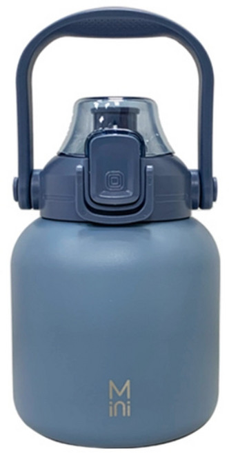 M ini 提把彈蓋保溫瓶 HP1-800B 149 x 120 x 18.6mm, 霧藍色, 800ml, 1個